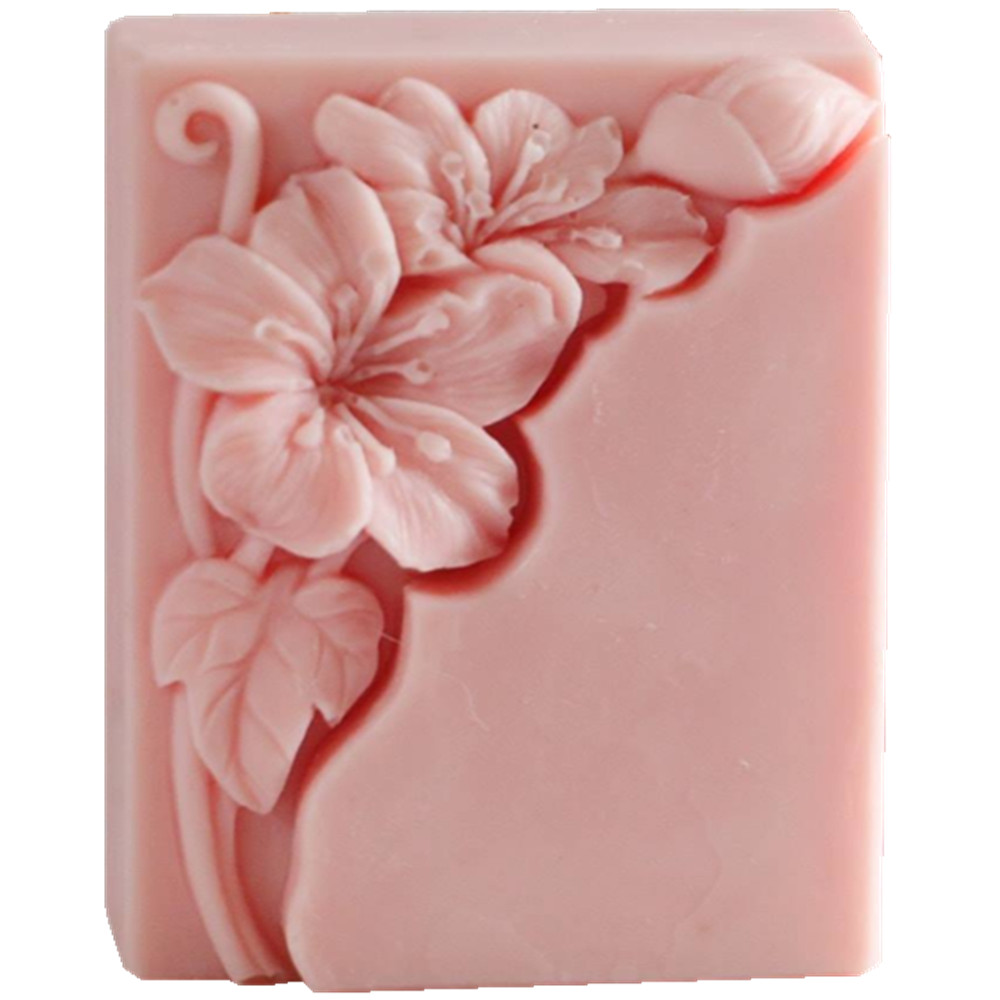 Soap Making Cold Process - Mooie bloemenzeep mal rechthoek bloesem bloem