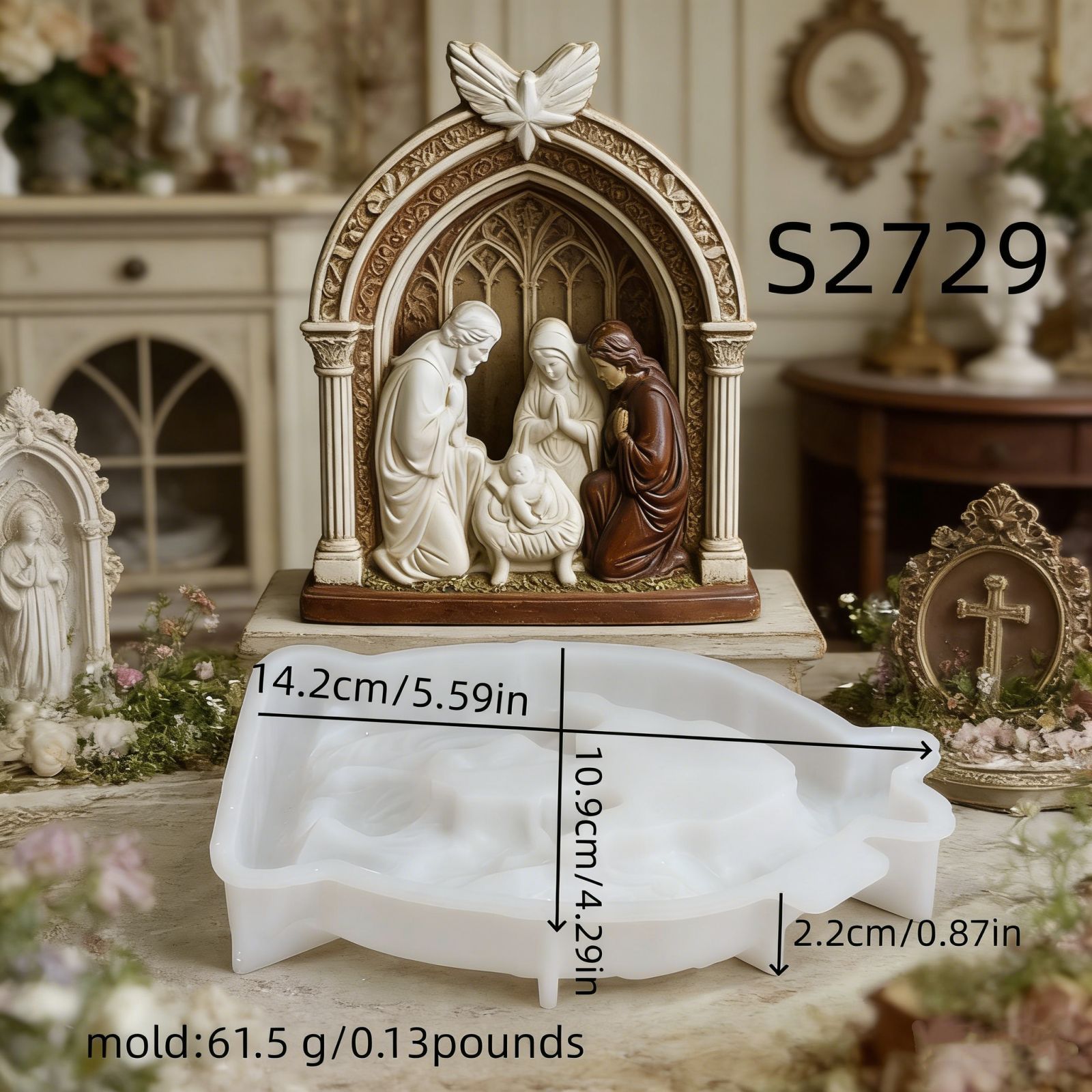 Soap Making Recipes - Kaarsvorm Kerststal Siliconen Heilige Familie Vorm