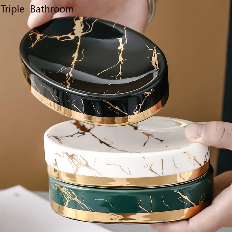 Soap Making Store - Marmeren strepen keramiek badkamer zeepbakje restaurant