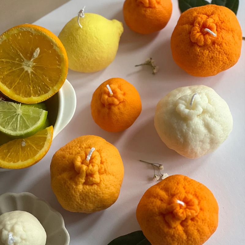 Soap Making Gel - Oranje fruit kaarsvorm DIY aardbeientaart decoratievorm