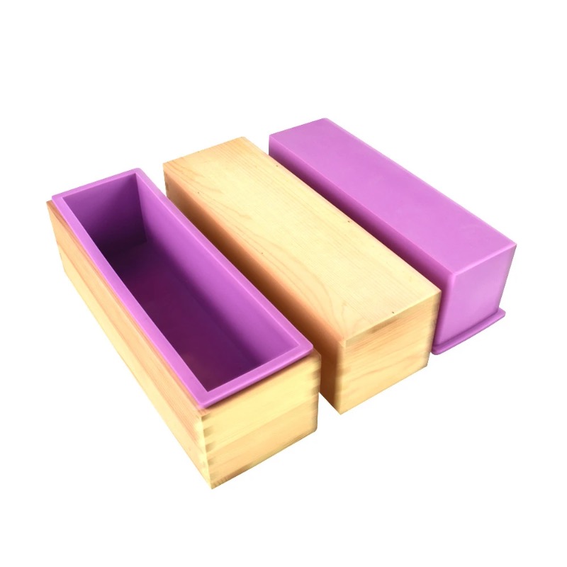 Soap Making Recipes - Flexibele siliconen zeepvorm rechthoekig broodvormig ontwerp