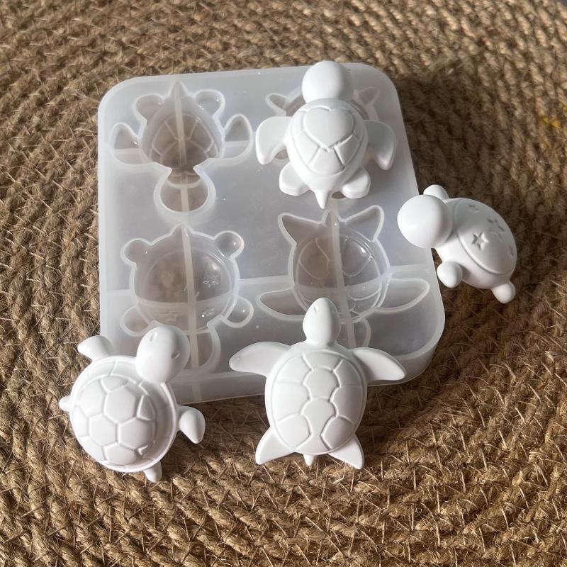 Soap Making Organic - Vier Schildpadden Gips Siliconen Mallen DIY