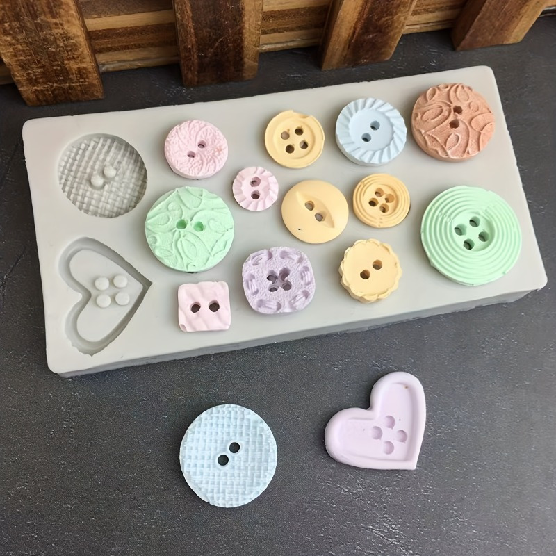 Soap Making Organic - Knopvormige siliconen mal voor zeep en