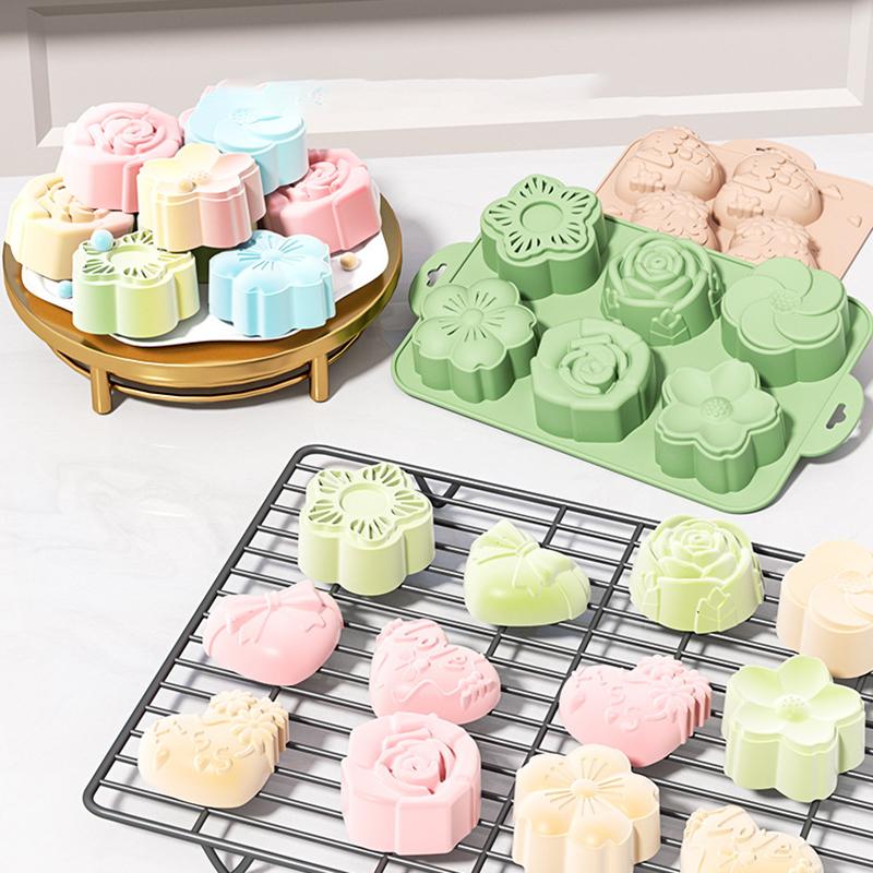 Soap Making Jelly - SU Bloemen Siliconen Mal, 6 Vormen