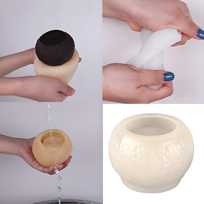 Soap Making Organic - 3D Simulatie Kokosnoot Siliconen Mal Aromatherapie