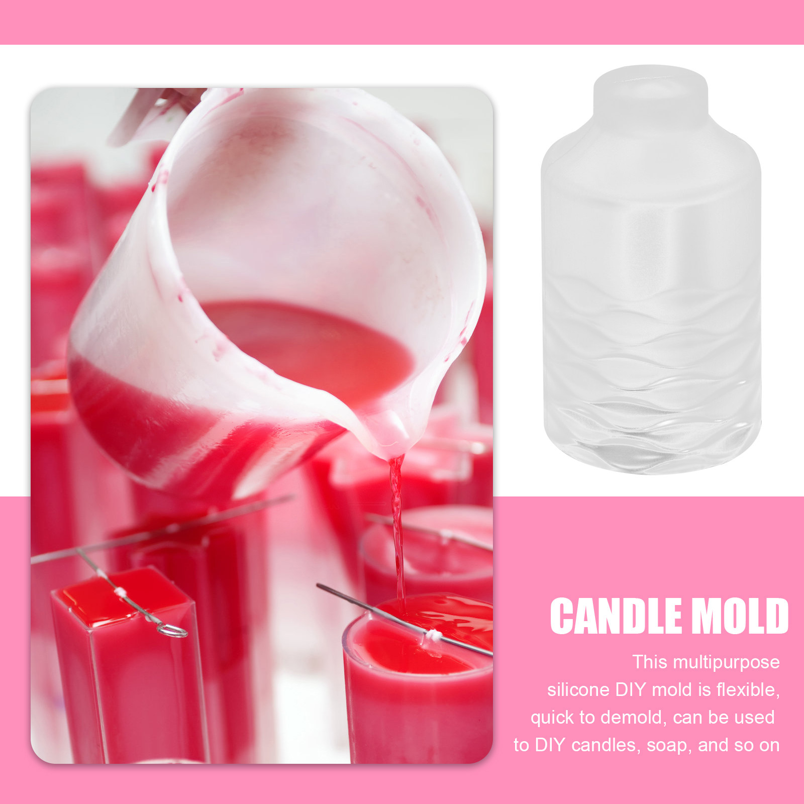 Quick Soap Making - DIY siliconen mal cilinderontwerp voor geurkaarsen,
