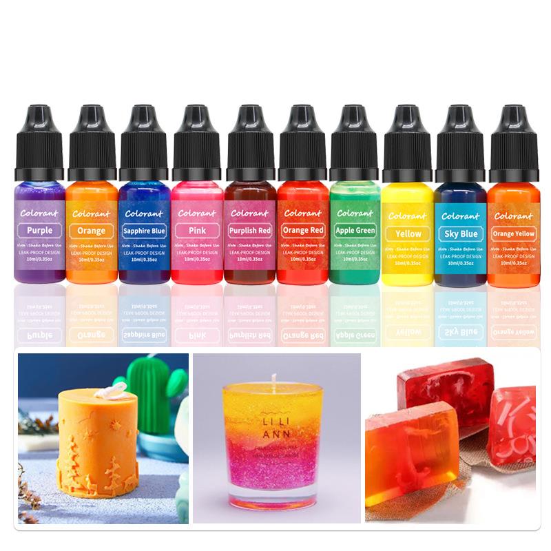 Soap Making Jelly - 20 Kleuren 10Ml Kaarswas Pigment Kleurstof