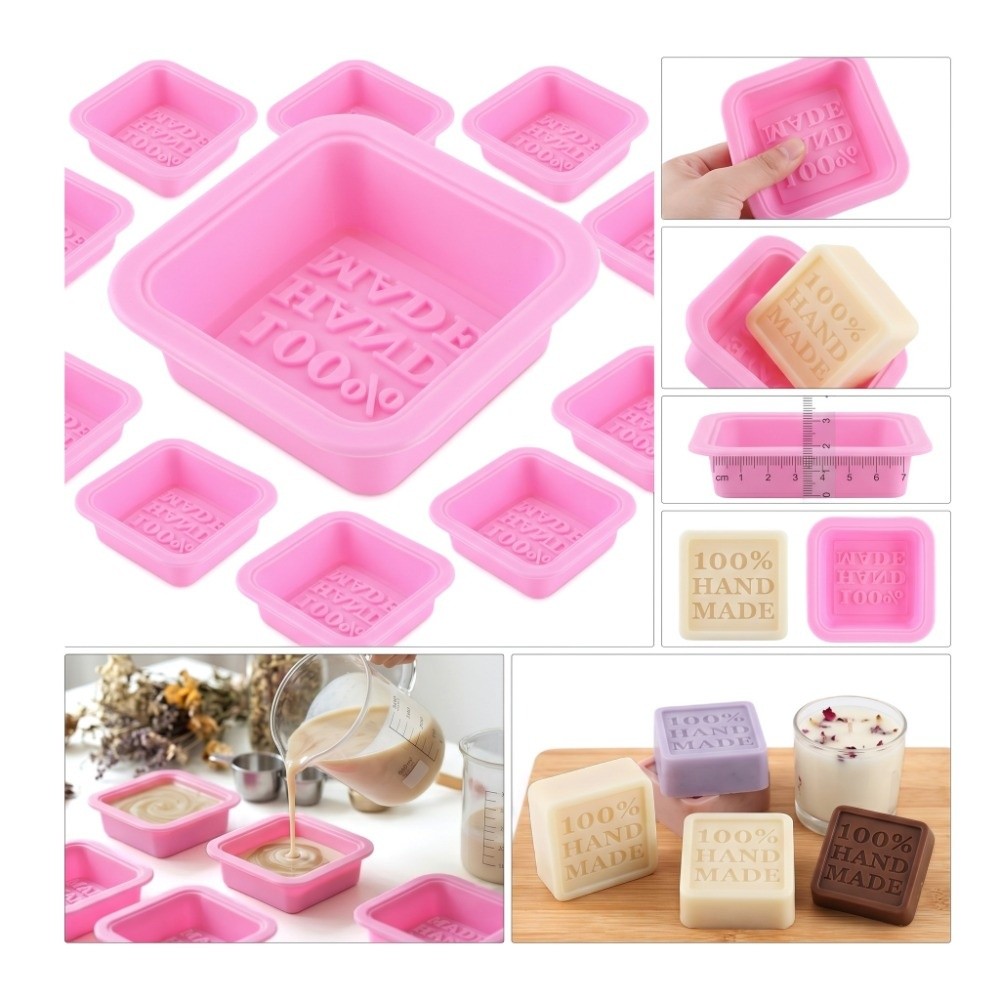Soap Making Cold Process - 25 stuks siliconen zeepvormpjes, antiaanbak, kleine