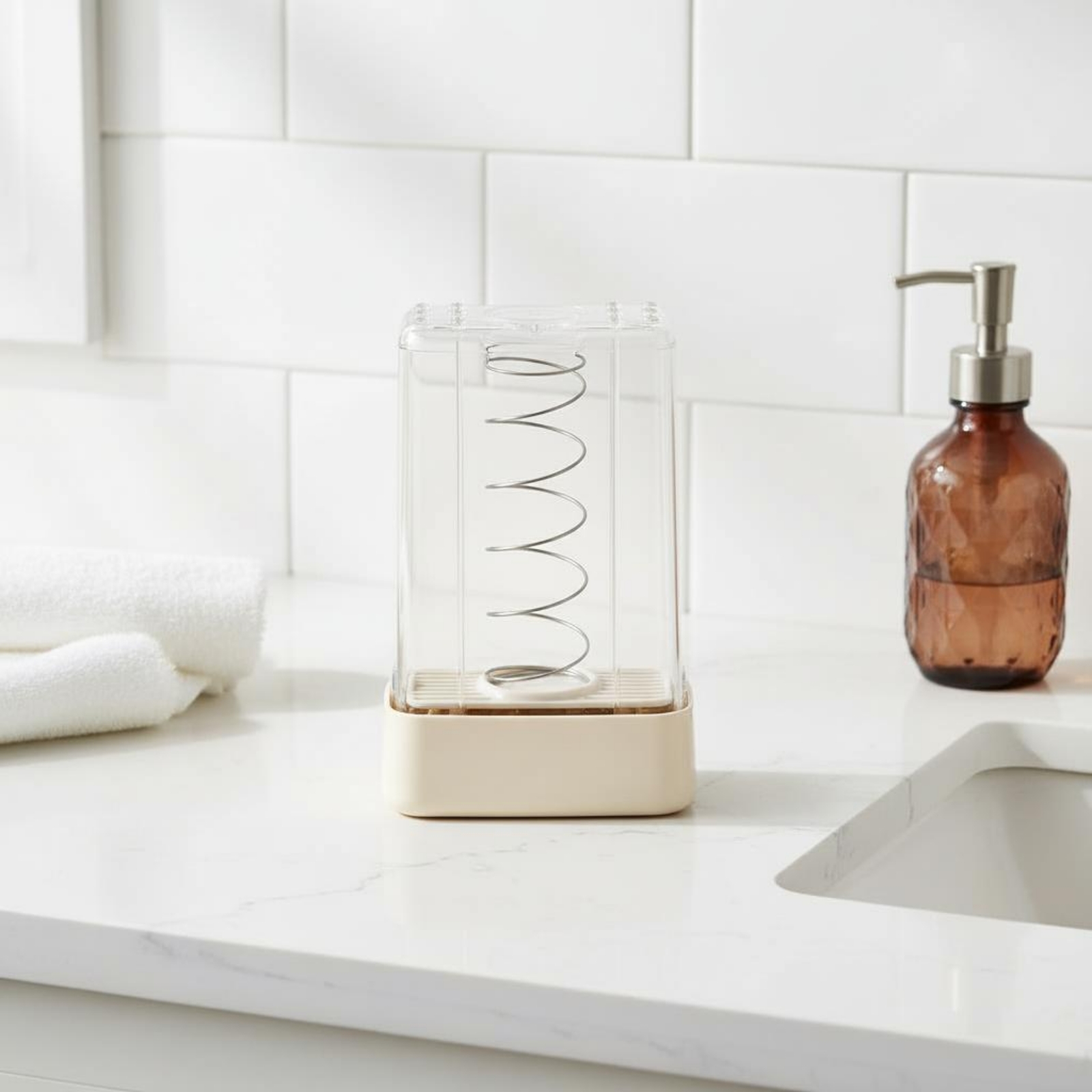 Quick Soap Making - Zeepbakje met borstel Schuimvormende flexibele zeepbak