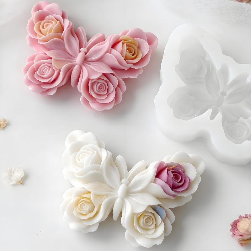 Soap Making Organic - DIY Rose Butterfly Form siliconen mal