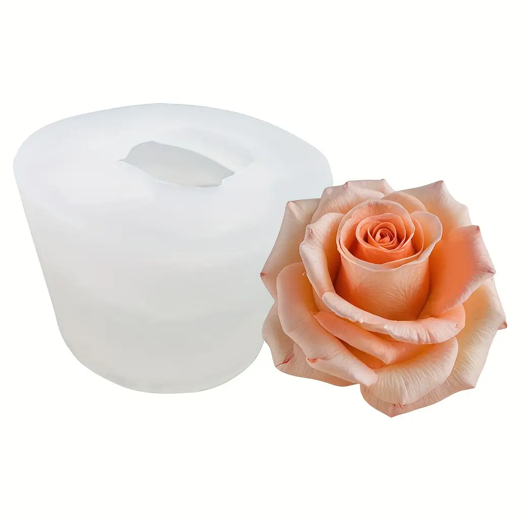 3D Rozen Siliconen Kaarsvorm,  - Soap Making Recipes recensie en prijs