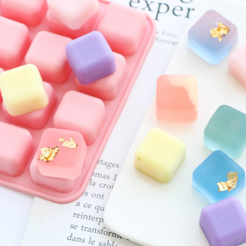 ● 16-delige vierkante silicone - Soap Making Jelly recensie en prijs