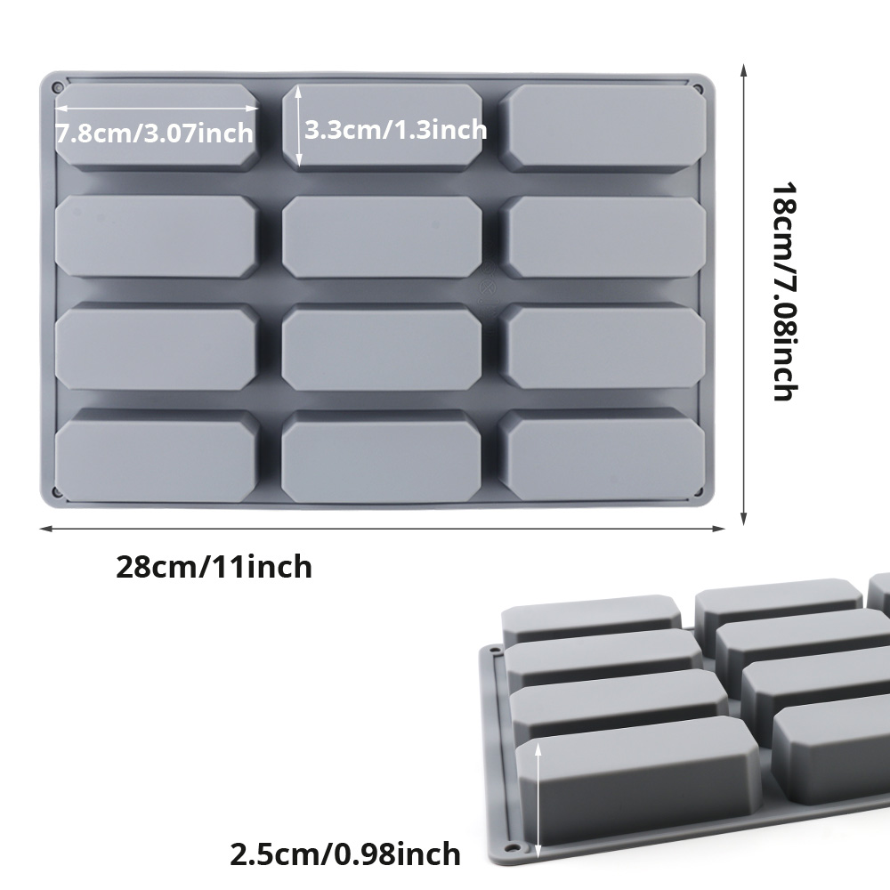 Silicone rechthoekige cakevorm - Soap Making Jelly recensie en prijs