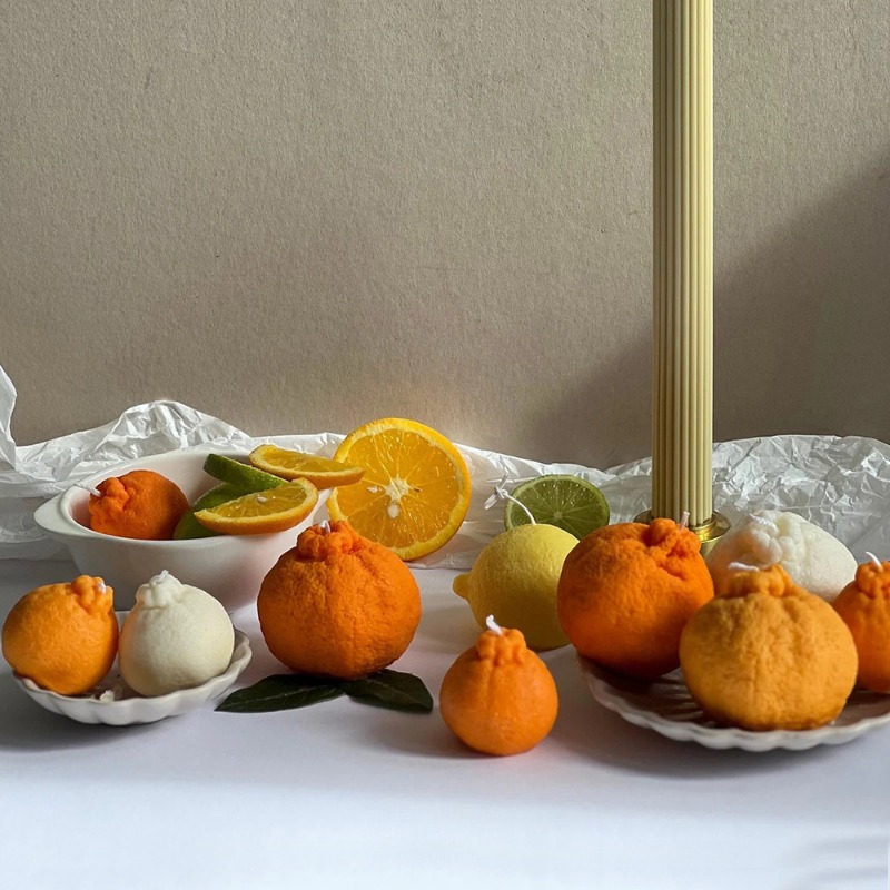 Oranje fruit kaarsvorm DIY aar - Soap Making Gel recensie en prijs