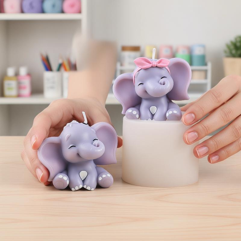 Schattige 3D olifant siliconen - Soap Making Organic recensie en prijs