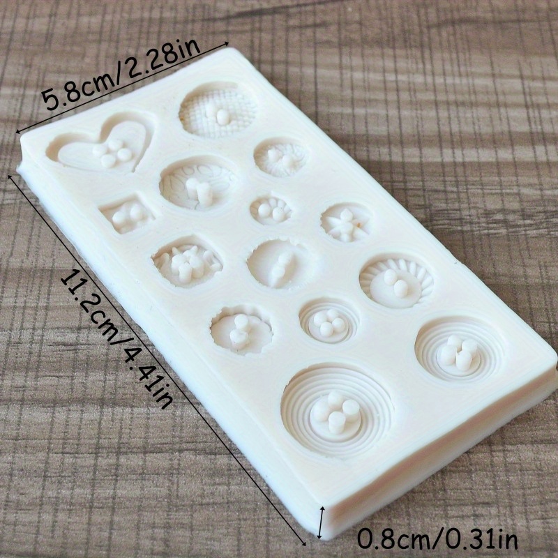 Knopvormige siliconen mal voor - Soap Making Organic recensie en prijs