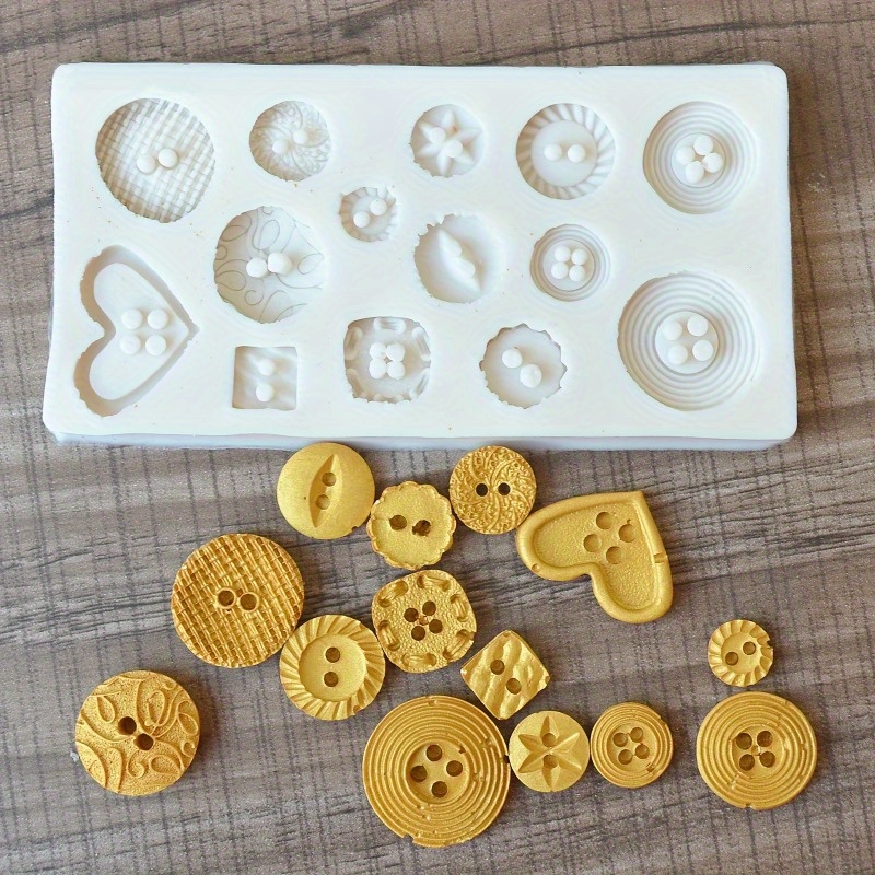 Knopvormige siliconen mal voor - Soap Making Organic recensie en prijs