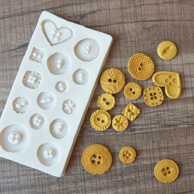 Knopvormige siliconen mal voor - Soap Making Organic recensie en prijs
