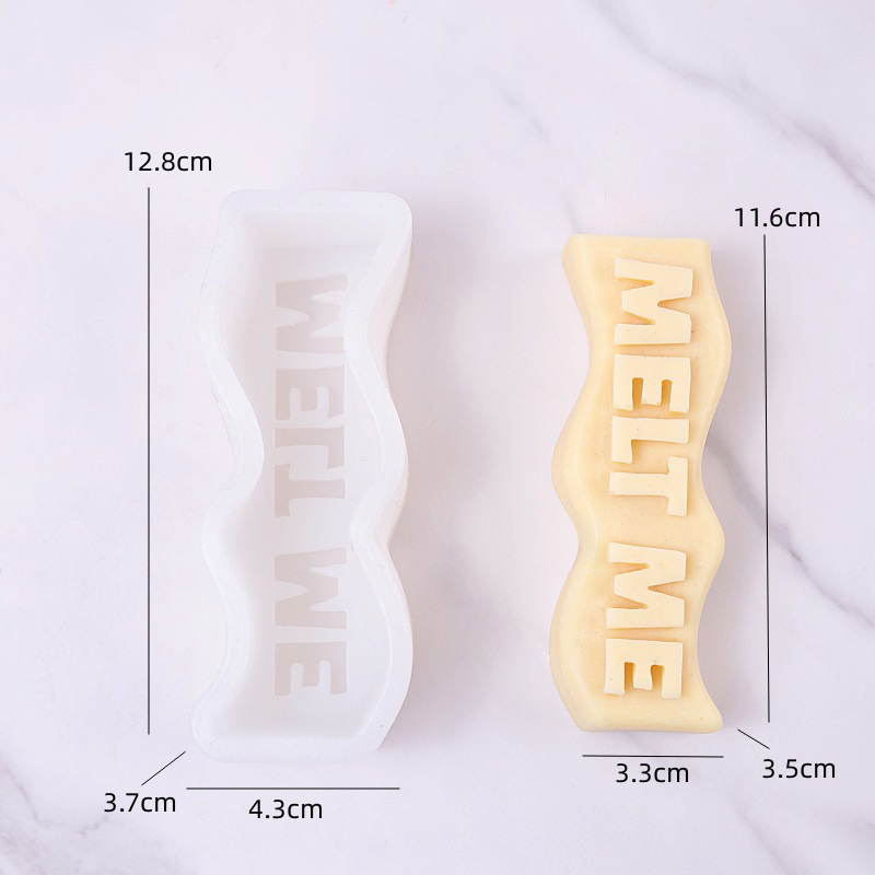Wave Letter Slogan Kaars Silic - Soap Making Recipes recensie en prijs