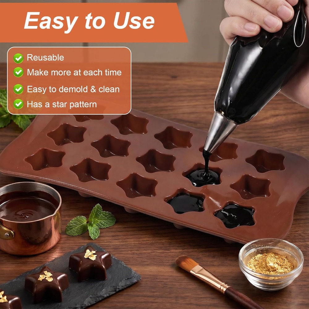 2 stuks stervormige siliconen  - Soap Making Jelly recensie en prijs