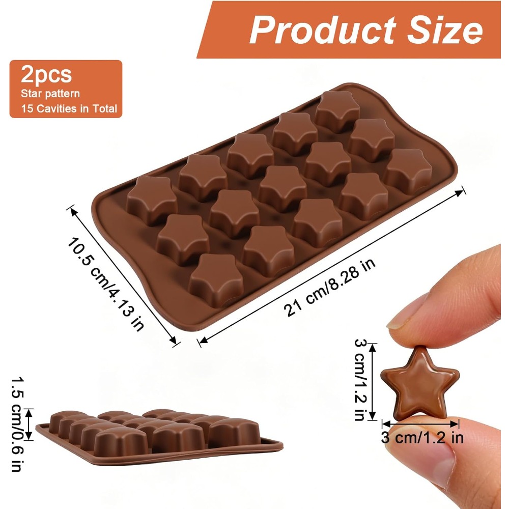 2 stuks stervormige siliconen  - Soap Making Jelly recensie en prijs