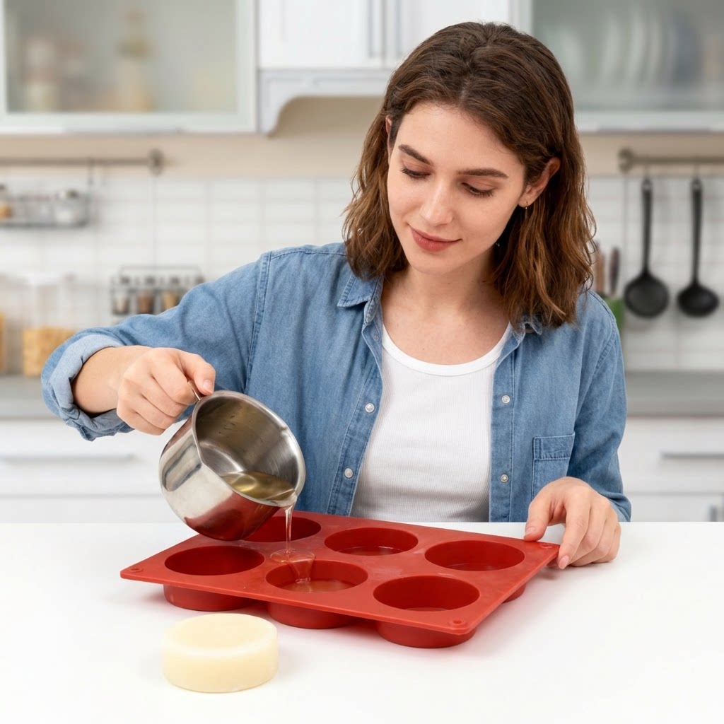 Ronde siliconen zeepvorm DIY h - Soap Making Ideas recensie en prijs